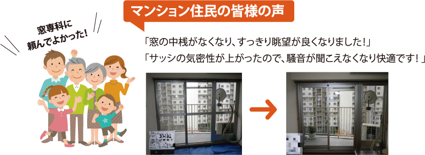 マンションの住民の皆様